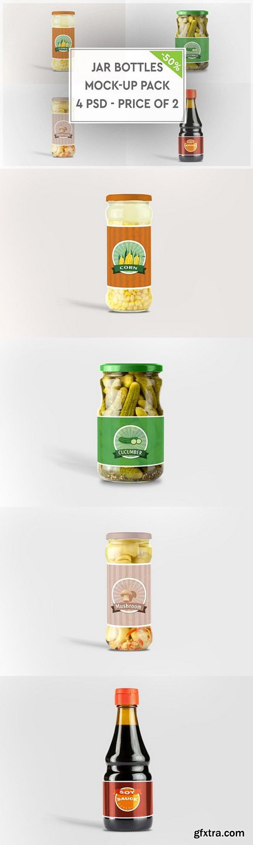 CM - Jar Bottles Mock-up Pack 1088320