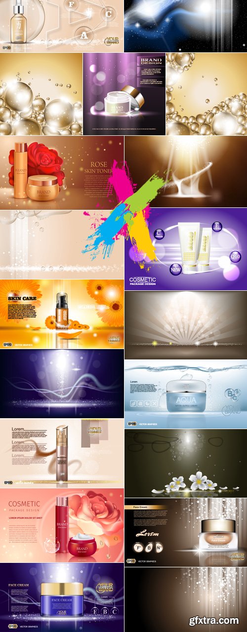 Advertising Poster Concept Cosmetic vector 33