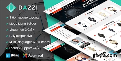 ThemeForest - Vina Dazzi v1.0 - VirtueMart Template for Watches Store - 18730828