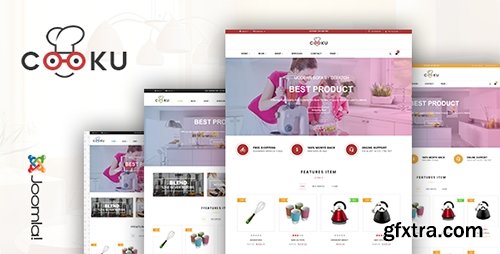 ThemeForest - Vina Cooku v1.0 - Clean, Simple VirtueMart Joomla Template - 17688771