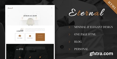 ThemeForest - Eternal v1.0 - Personal Elegant HTML Blog Template - 17975253