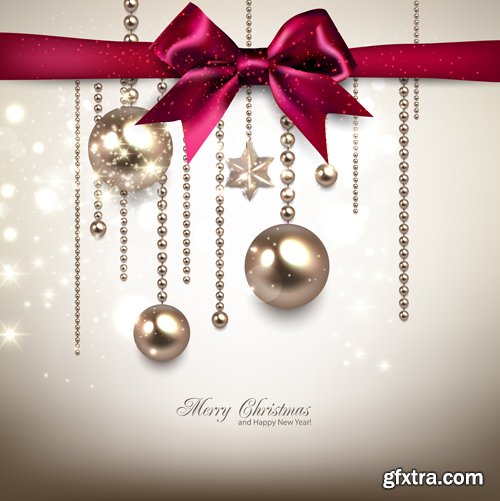 Christmas Backgrounds And Banners - 25 Vector