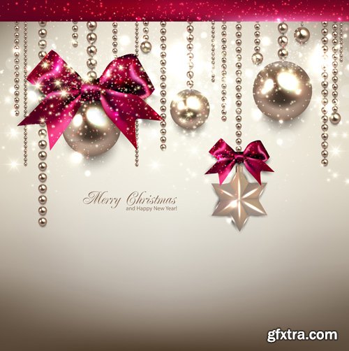 Christmas Backgrounds And Banners - 25 Vector