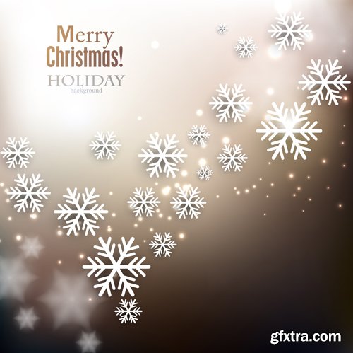 Christmas Backgrounds And Banners - 25 Vector