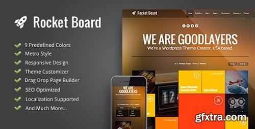 ThemeForest - Rocket Board v1.04 - Metro Wordpress Theme - 4029455