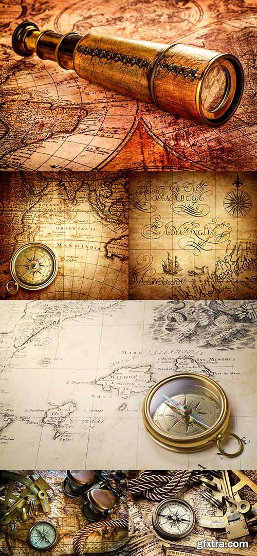 Old Maps and Navigation raster graphics