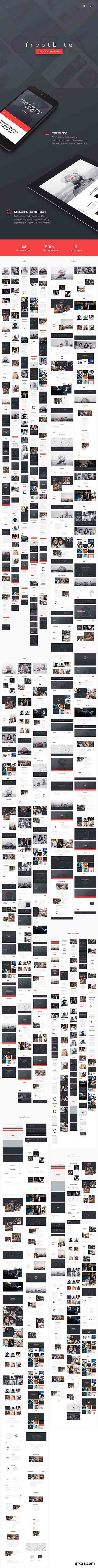 Frostbite UI Kit - Stylish UI Kit for designers