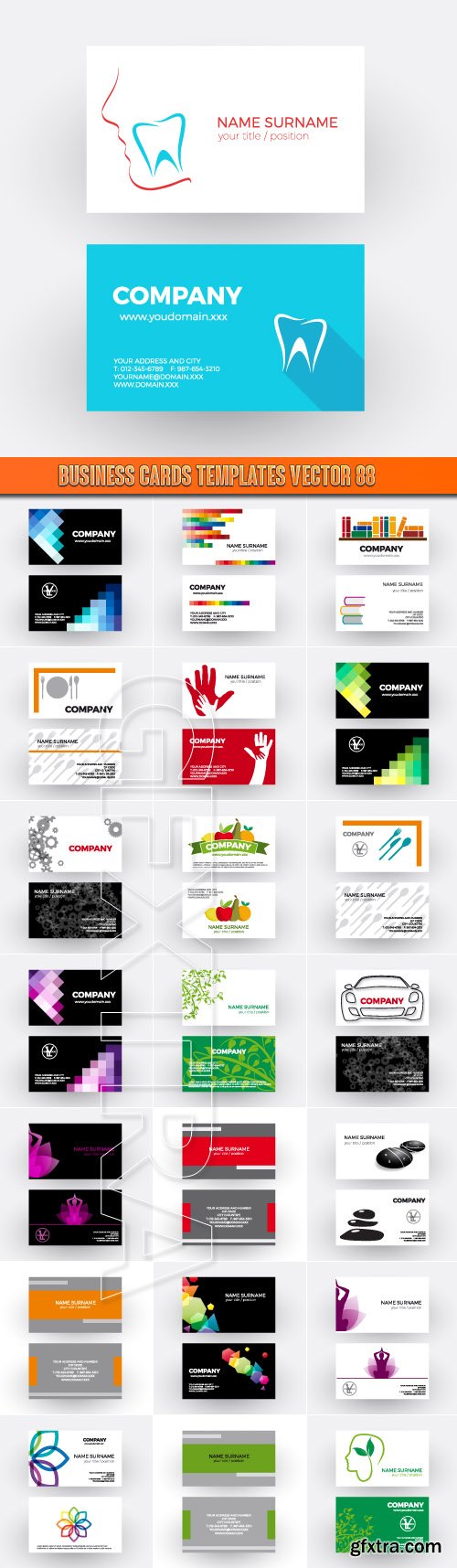 Business Cards Templates vector 88