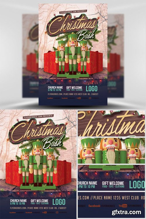 Christmas Bash Flyer Template 3