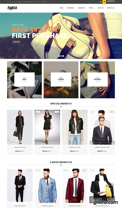 PrestaBrain - PTS Stylish v3.0 - PrestaShop 1.6.0.14 Template