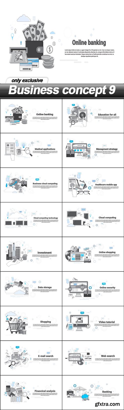 Business concept 9 - 18 EPS