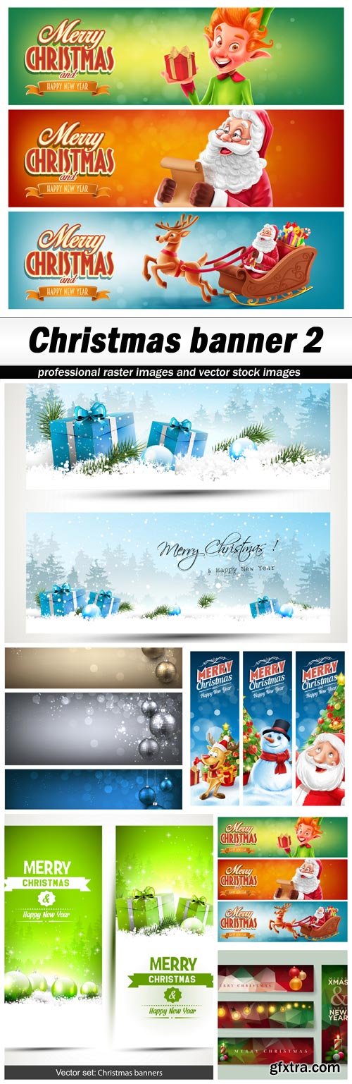 Christmas banner 2 - 6 EPS