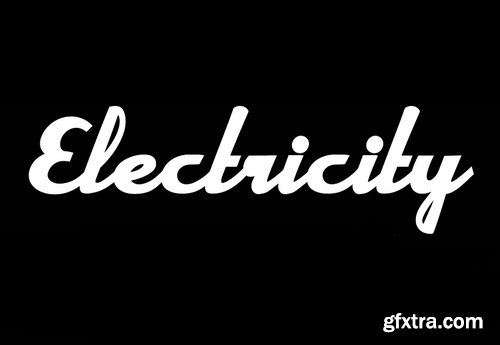 Electricity font (only letters)