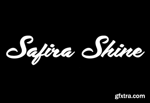 Safira Shine font (only letters)