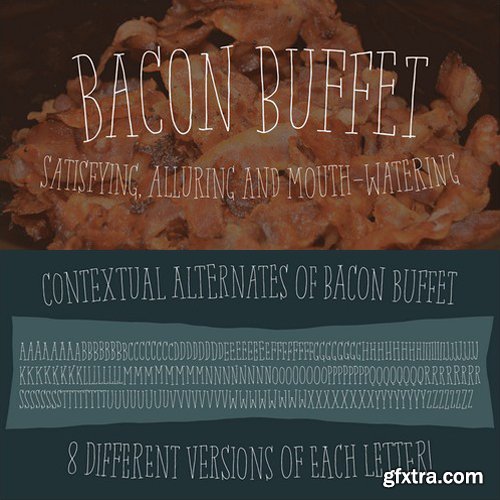 Bacon Buffet font