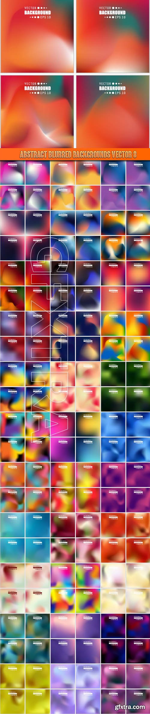 Abstract blurred backgrounds vector 8