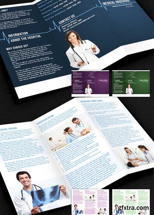 Medical Brochure Pack V5 PSD Template