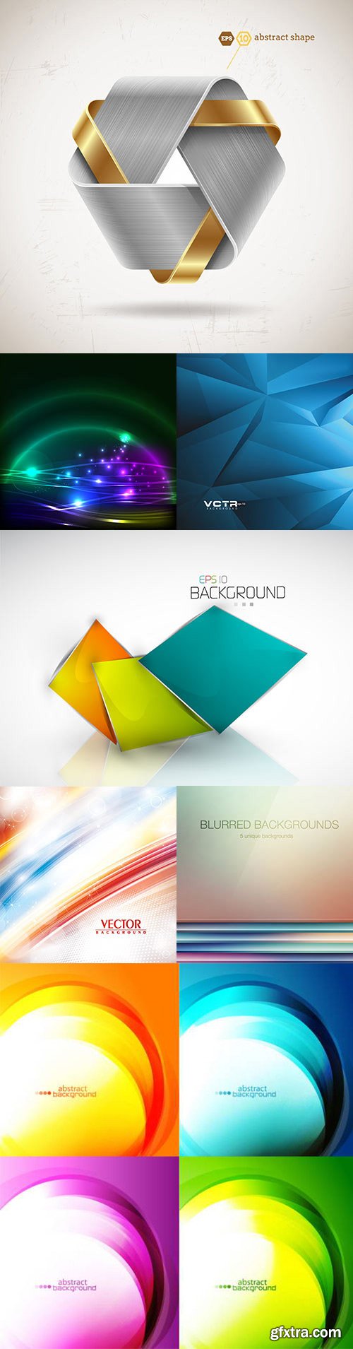 Collection of Vector Abstract Backgrounds