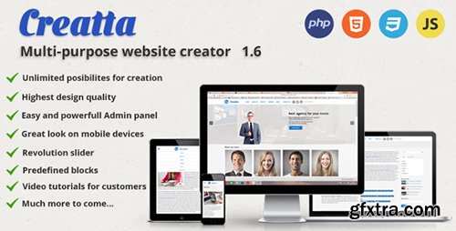 CodeCanyon - Creatta v1.6 - multipurpose PHP website builder - 17402375