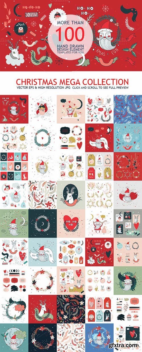 CM - Christmas Mega Collection Hand Drawn 457807