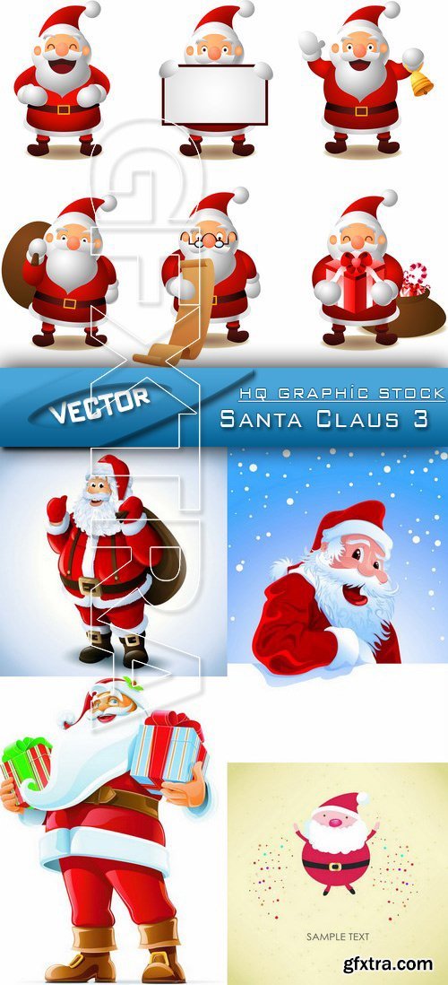 Stock Vector - Santa Claus 3