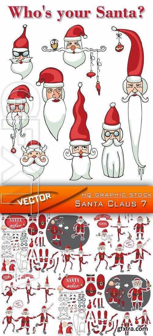 Stock Vector - Santa Claus 7