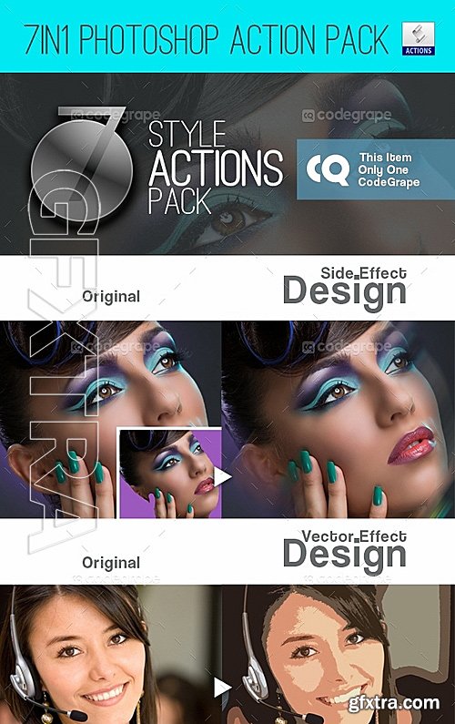 7in1 Photoshop Action Pack V1 5530