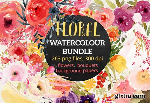 New Floral Watercolor Bundle