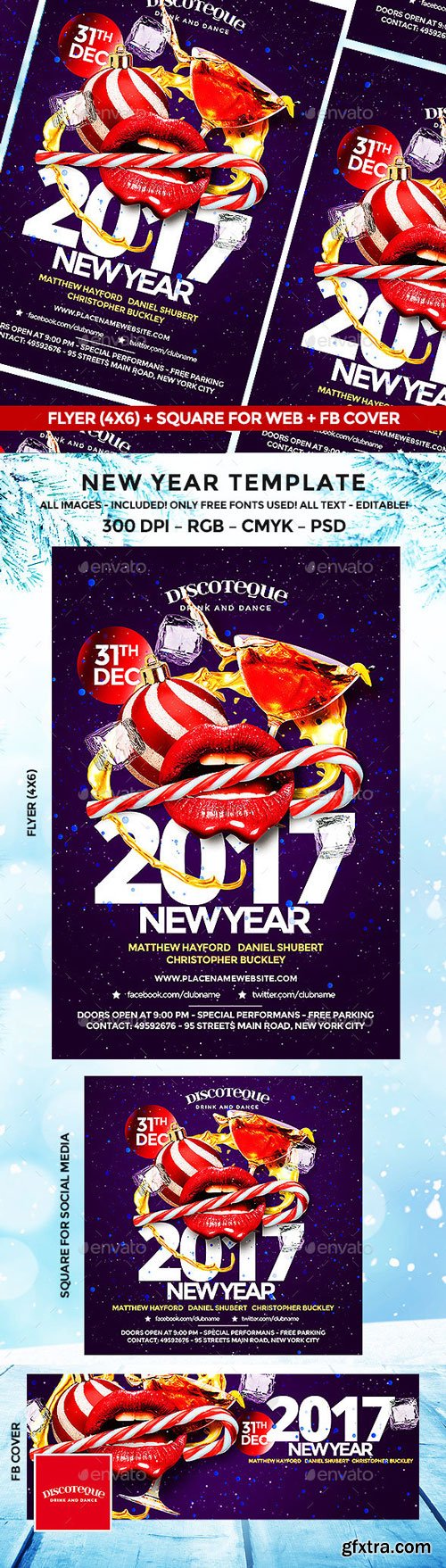 GraphicRiver - New Year Party Flyer - 18843675