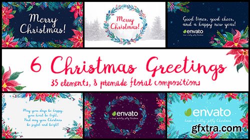 Videohive - 6 Christmas Greetings - 18971230