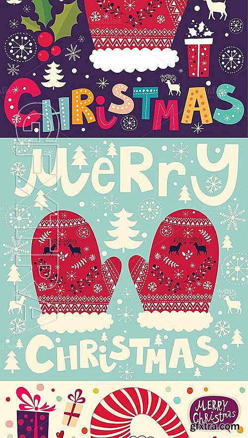 CM - Bundle of Christmas illustrations 450897