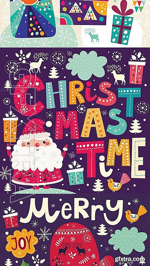 CM - Bundle of Christmas illustrations 450897