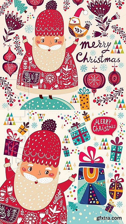 CM - Bundle of Christmas illustrations 450897