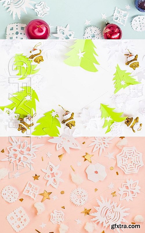 CM - Christmas bundle paper snowflakes 468712