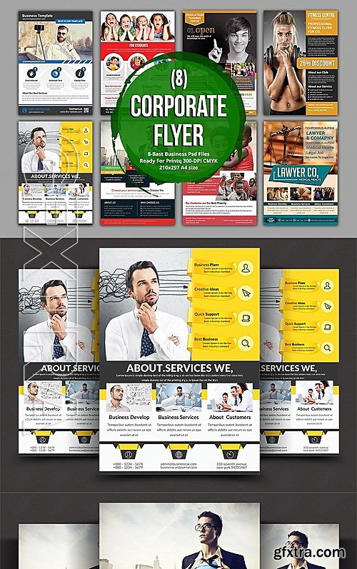 Corporate 8 Flyer Bundle Template 1102510