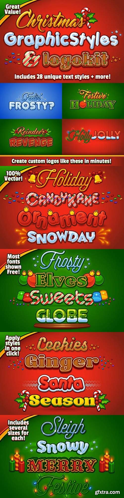 CM - Christmas Graphic Styles & Logo Kit 1090823