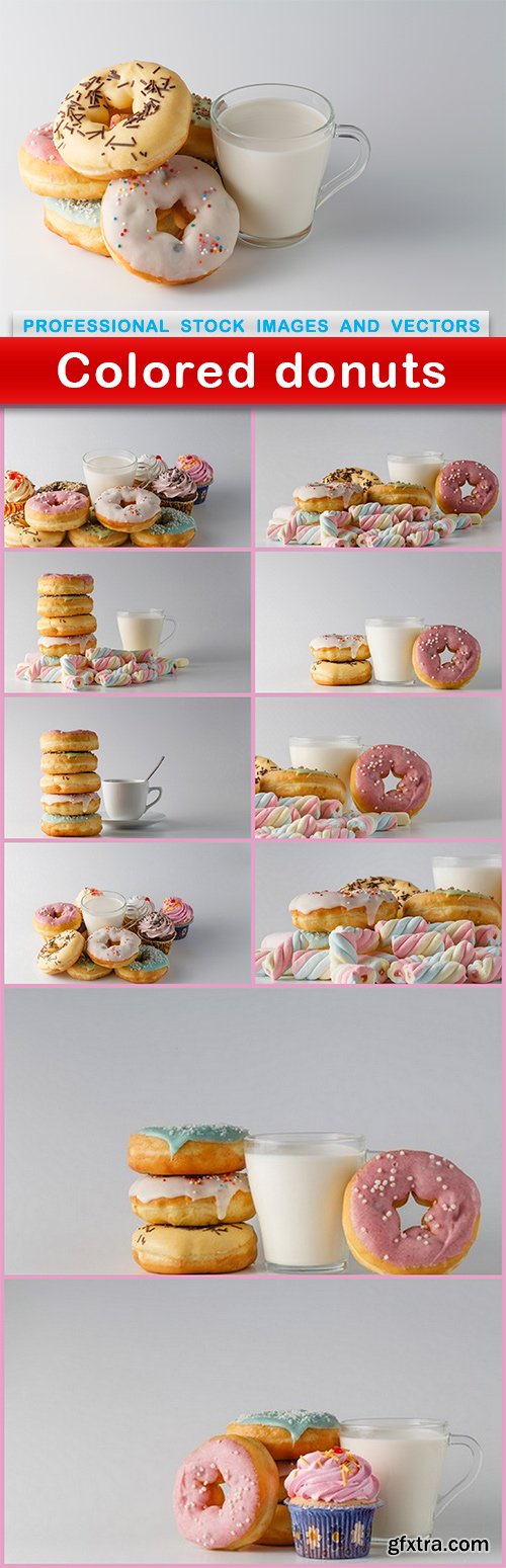 Colored donuts - 11 UHQ JPEG