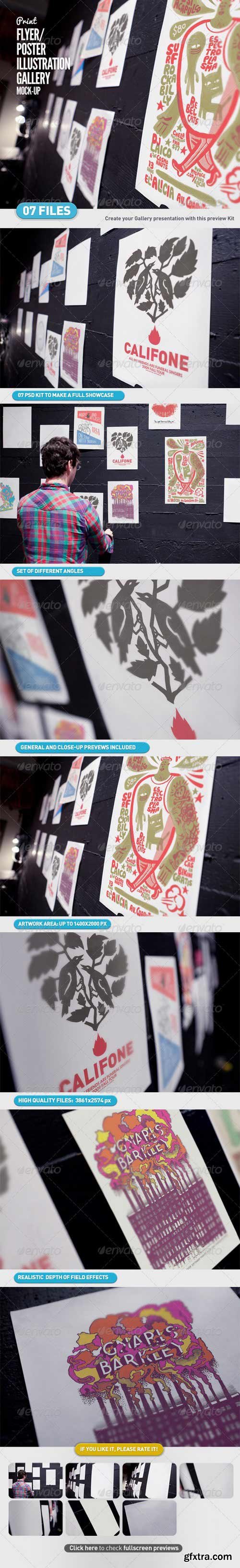 GraphicRiver - Flyer | Poster | Illustration Gallery Mock-Up 4679842