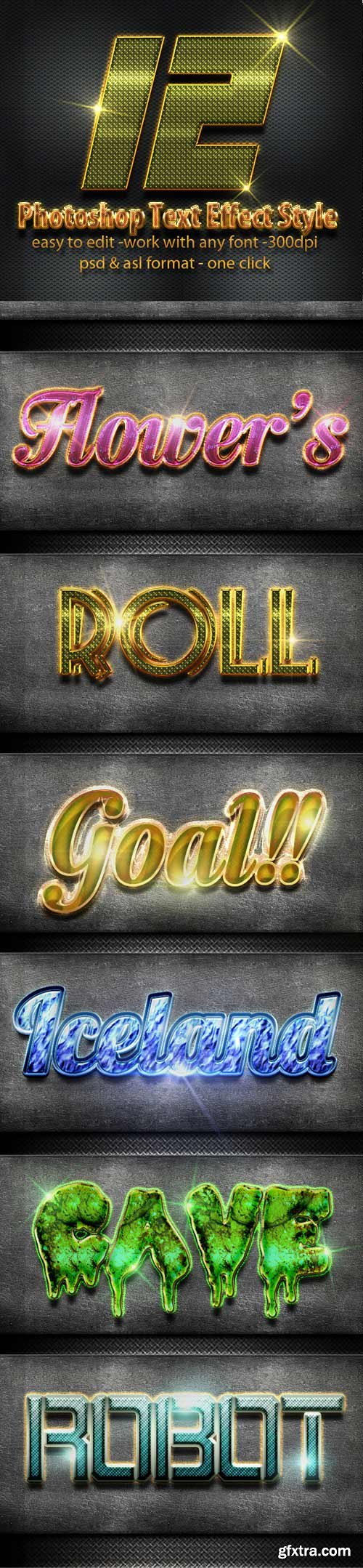 GraphicRiver - 12 Photoshop Text Effect Styles Vol 10 1130661