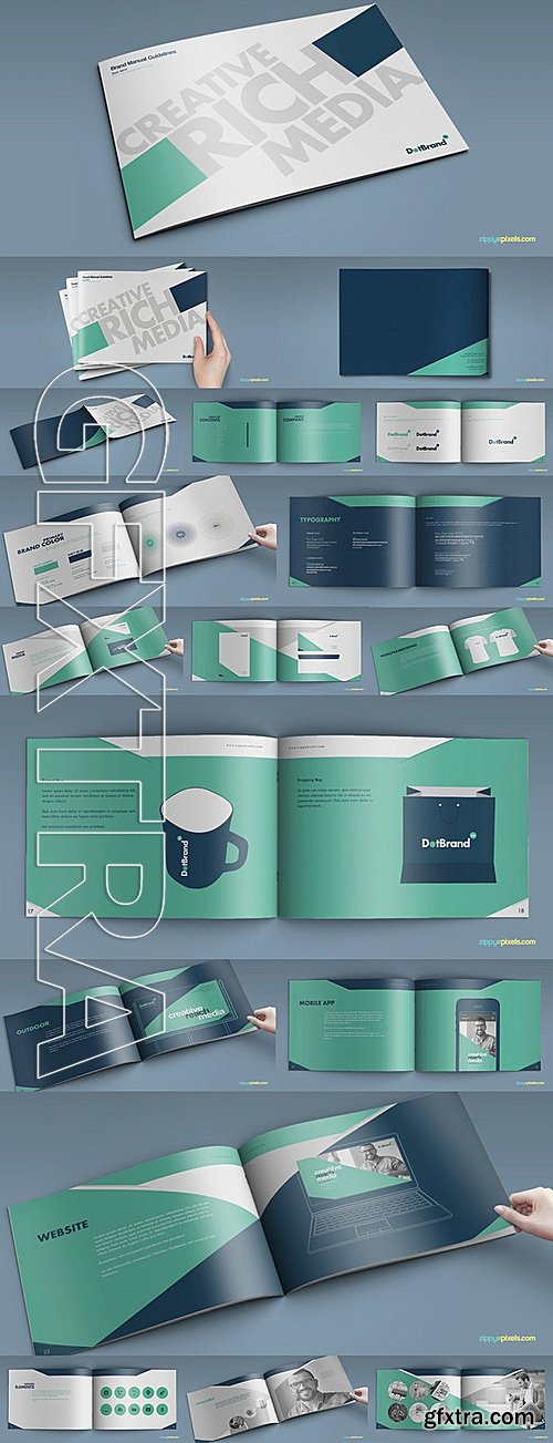 CM - 13 Brand Guidelines Templates Bundle 333963