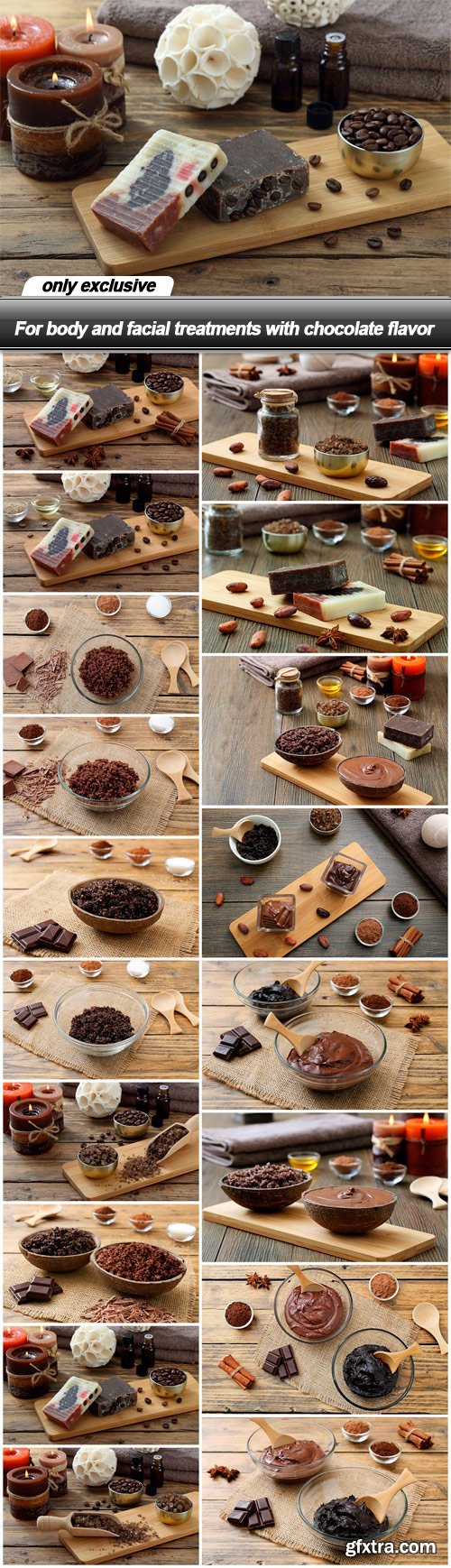 For body and facial treatments with chocolate flavor - 18 UHQ JPEG