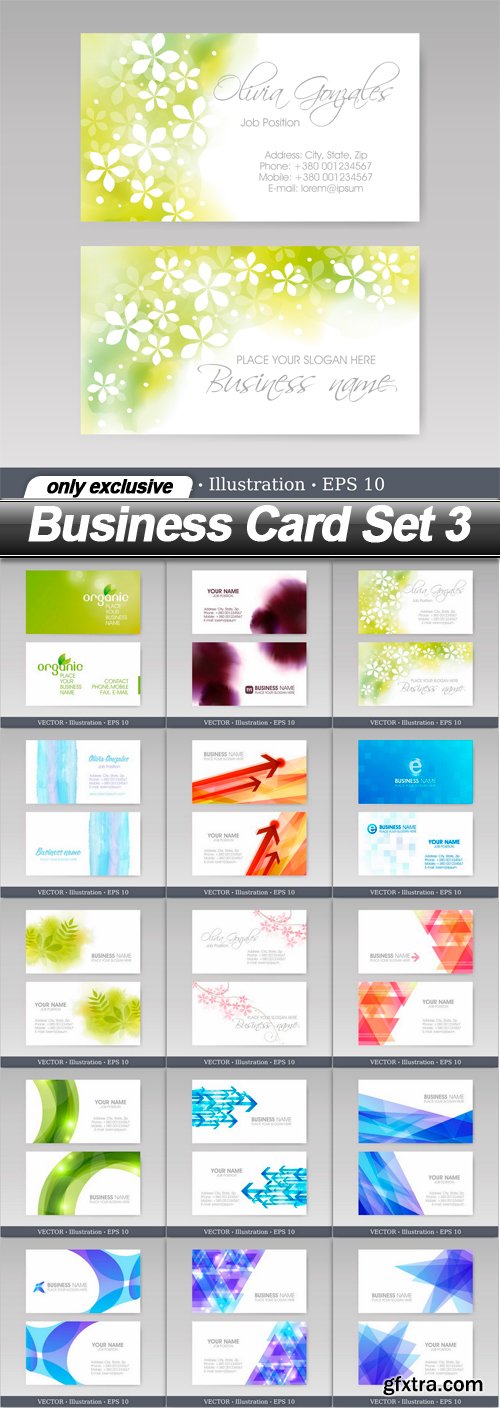 Business Card Set 3 - 15 EPS