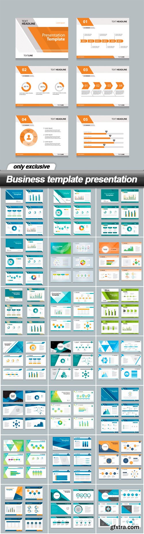 Business template presentation - 22 EPS