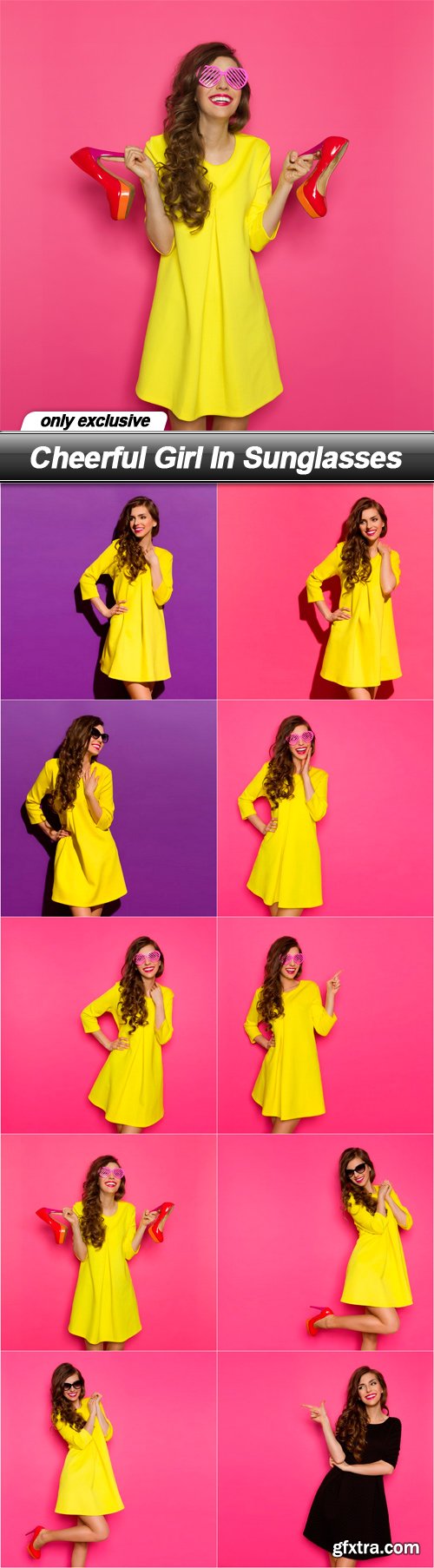 Cheerful Girl In Sunglasses - 10 UHQ JPEG