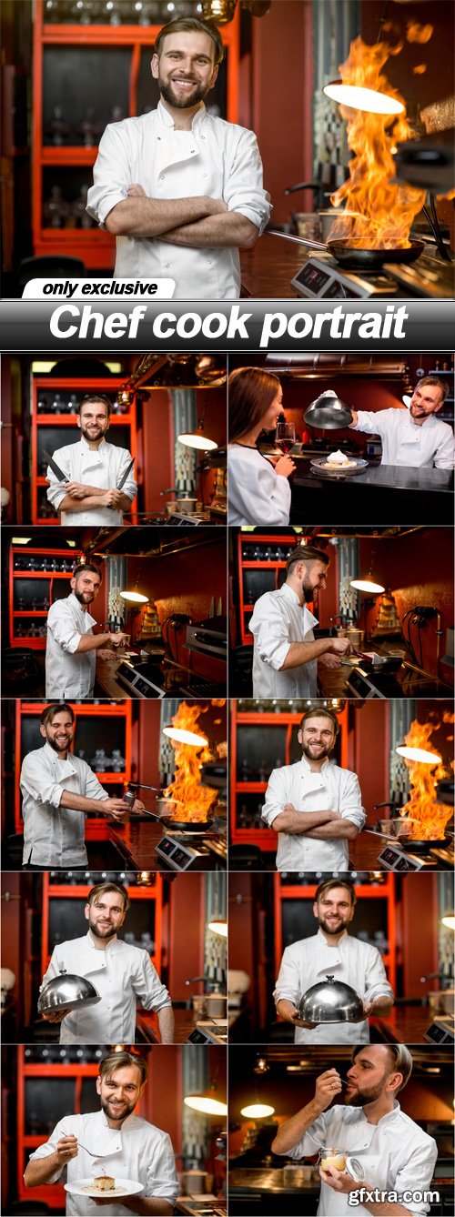 Chef cook portrait - 10 UHQ JPEG