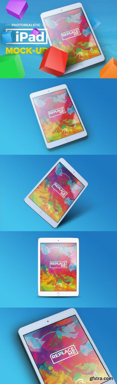 CM - 4 Photorealistic iPad Mock-up 1080984