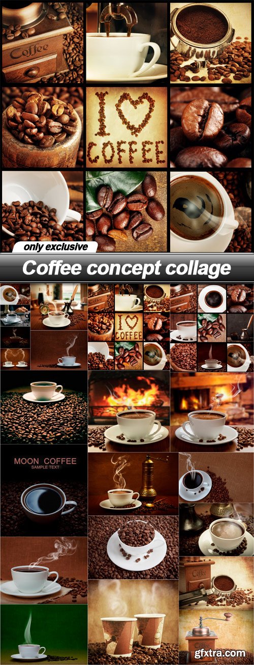 Coffee concept collage - 21 UHQ JPEG