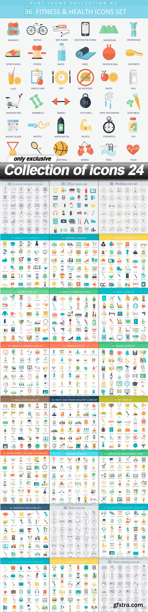 Collection of icons 24 - 25 EPS