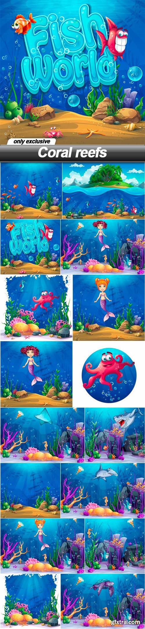 Coral reefs - 16 EPS