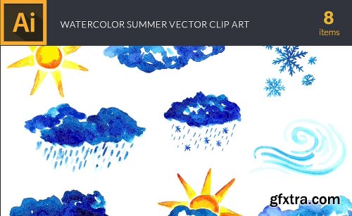 Gorgeous Watercolor Collection + 29 Fantastic Fonts